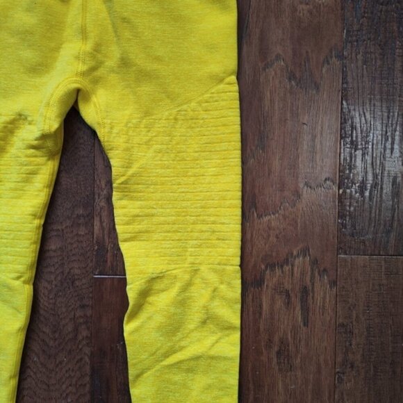 Alphalete Revival Seamless Leggings RG Golden Yellow XS NEW RG Compression - Picture 6 of 13